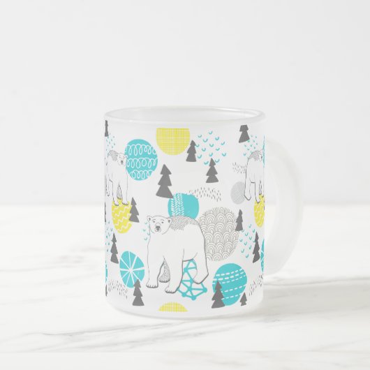 Eisbär Mattglastasse (VorderseiteRechts)
