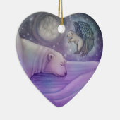 Eisbär mit Angel Holiday Ornament (Rechts)
