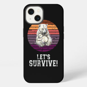 Eisbär mit Eisbärenjungen Tierrechtsaktivist iPhone 13 Hülle