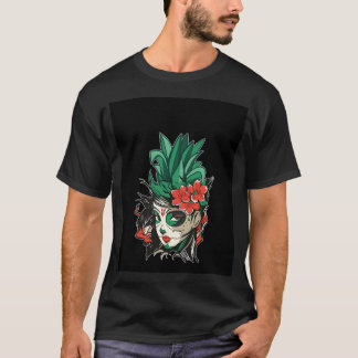 Eisbär mit Kind und schmelzenden Eiswürfeln. T-Shirt