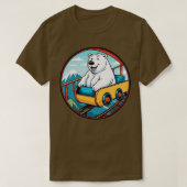 Eisbär mit Roller Untersetzer Ride T-Shirt (Design vorne)