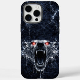 Eisbär mit roten Rubinaugen, Mercury Polar Bear Re iPhone 16 Pro Max Hülle