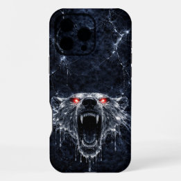 Eisbär mit roten Rubinaugen, Mercury Polar Bear Re iPhone 16 Pro Max Hülle