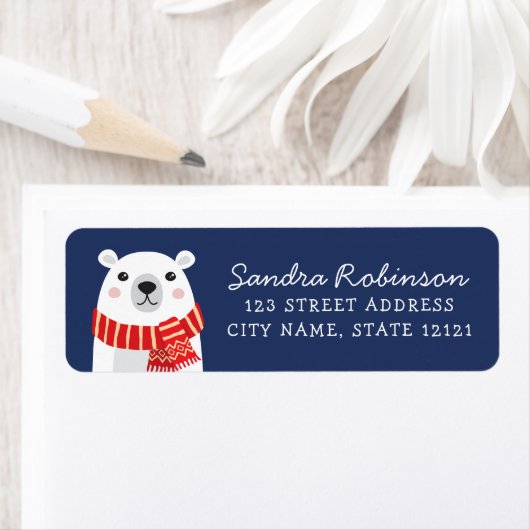 Eisbär mit schmaler Winterferien (Insitu)