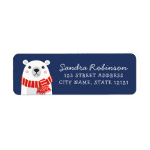 Eisbär mit schmaler Winterferien