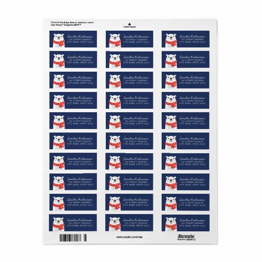 Eisbär mit schmaler Winterferien (Vorne)