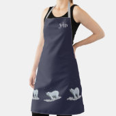 Eisbär mit Schneeflocken Schürze (InSitu)