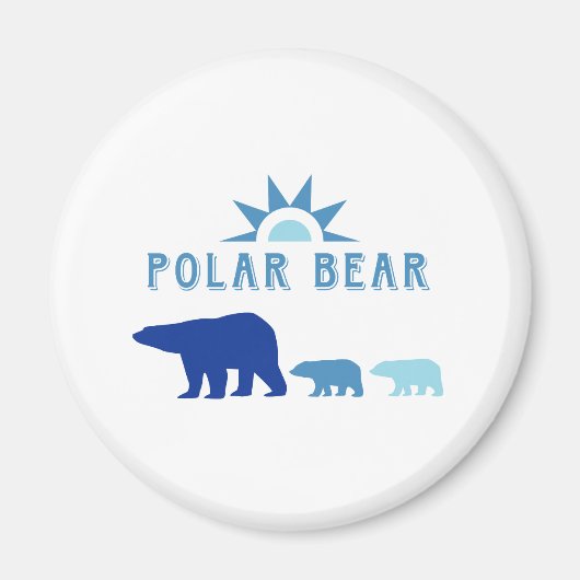 Eisbär mit Sonne Magnet (Vorne)