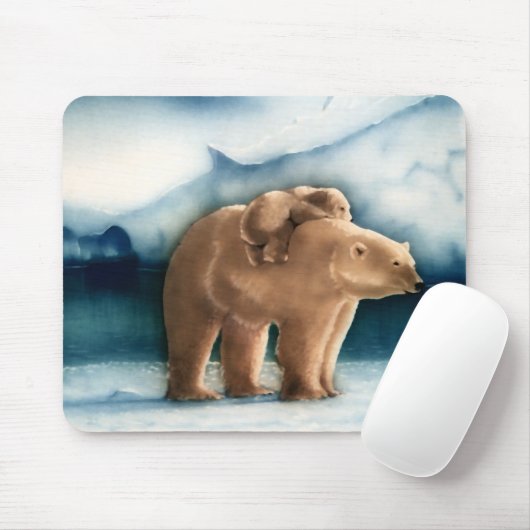 Eisbär Mousepad (Mit Mouse)