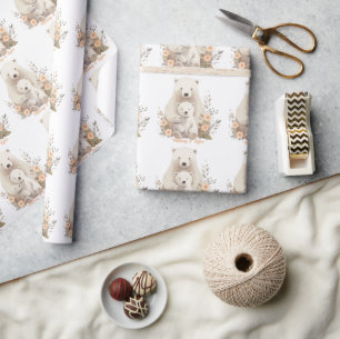 Eisbär, Neugeborener Urlaub Geschenkpapier