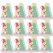 Eisbär Niedlich Aufkleber (Vorderseite)