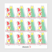 Eisbär Niedlich Aufkleber (Blatt)