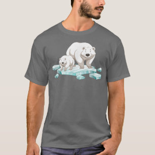 Eisbär, Nordpol Eisbär, Umwelt T-Shirt