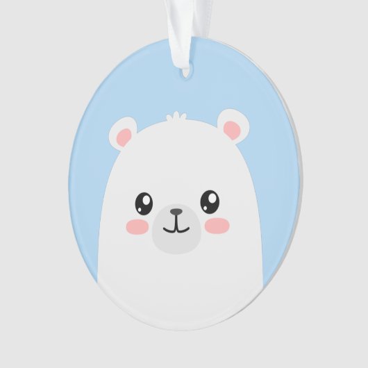 Eisbär Ornament (Vorderseite)