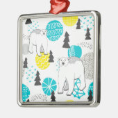 Eisbär Ornament Aus Metall (Links)