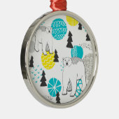 Eisbär Ornament Aus Metall (Rechts)