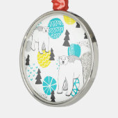 Eisbär Ornament Aus Metall (Links)