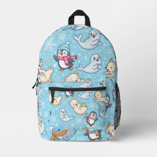 Eisbär & Pinguin Arktis-Rucksack Bedruckter Rucksack