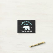 Eisbär Post-it Klebezettel (Auf Schreibtisch)