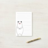 Eisbär Post-it Klebezettel (Auf Schreibtisch)