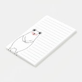 Eisbär Post-it Klebezettel (angewinkelt)