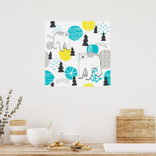 Eisbär Poster (Küche)