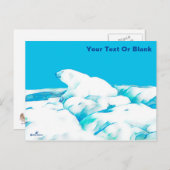 Eisbär Postkarte (Vorne/Hinten)