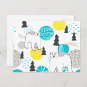 Eisbär Postkarte (Vorne/Hinten)