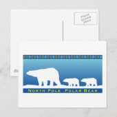 Eisbär Postkarte (Vorne/Hinten)