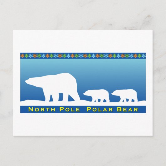 Eisbär Postkarte (Vorderseite)