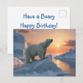 Eisbär Postkarte (Vorne/Hinten)