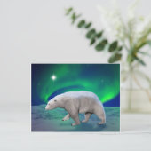 Eisbär Postkarte (Stehend Vorderseite)