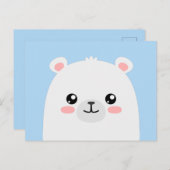 Eisbär Postkarte (Vorne/Hinten)