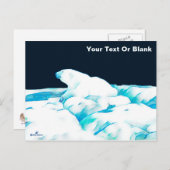 Eisbär Postkarte (Vorne/Hinten)