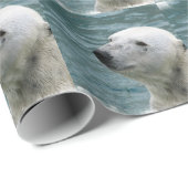 Eisbär-Profil Geschenkpapier (Rolleneckpunkt)