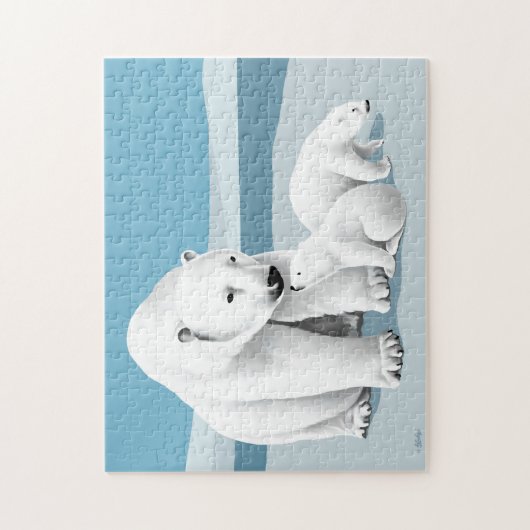 Eisbär Puzzle (Vertikal)