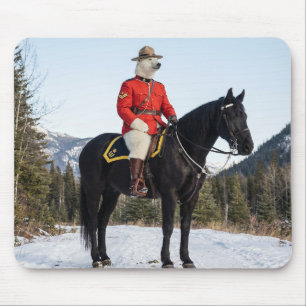 Eisbär RCMP Korporal zu Pferd Mousepad