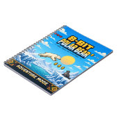 Eisbär, Retro-8-Bit-Pixelkunst Notizblock (Linke Seite)