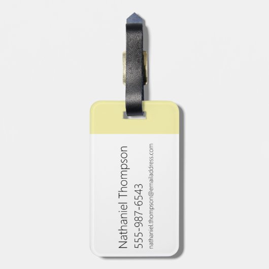 Eisbär - Rock Star Gepäckanhänger (Rückseite vertikal)