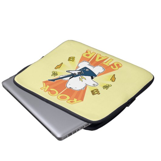 Eisbär - Rock Star Laptopschutzhülle (Vorne Knopf)