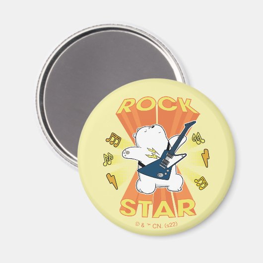 Eisbär - Rock Star Magnet (Vorderseite/Rückseite)