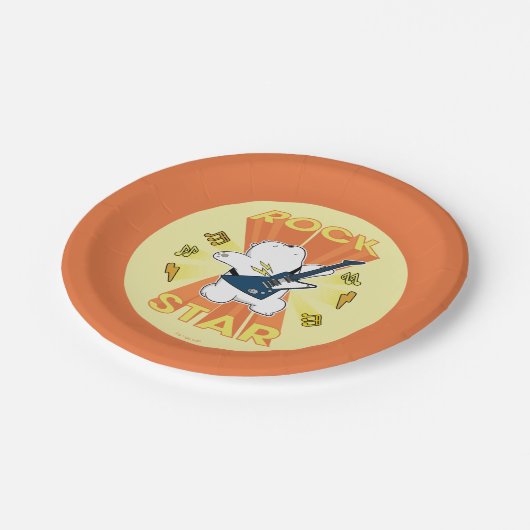 Eisbär - Rock Star Pappteller (Schrägansicht)