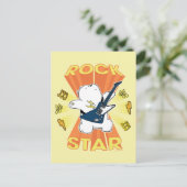 Eisbär - Rock Star Postkarte (Stehend Vorderseite)