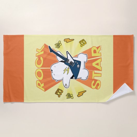 Eisbär - Rock Star Strandtuch (Vorderseite)