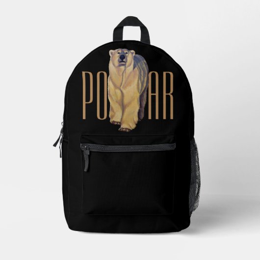 Eisbär-Rucksack-Schultaschen individuell anpassbar Bedruckter Rucksack (Vorderseite)