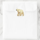 Eisbär Runder Aufkleber (Tasche)