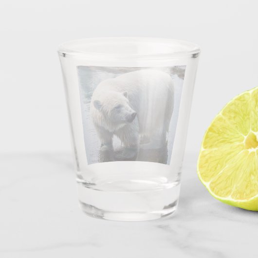 Eisbär-Schnapsglas Schnapsglas (Rückseite)
