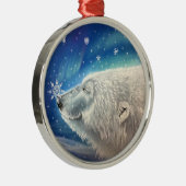 Eisbär Schneeflocken Ornament (Rechts)