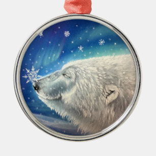 Eisbär Schneeflocken Ornament