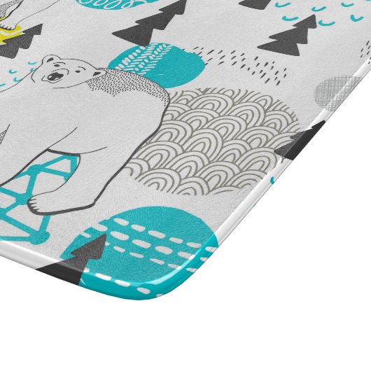 Eisbär Schneidebrett (Ecke)